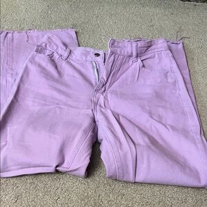 SHEIN Pastel Lavender wide  Leg Jeans